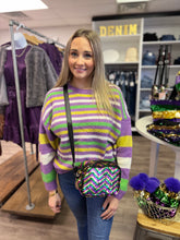Load image into Gallery viewer, Chevron Crossbody Sequin Purse