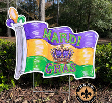 Load image into Gallery viewer, Drez Mardi Gras Yard Stakes