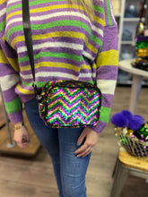 Load image into Gallery viewer, Chevron Crossbody Sequin Purse