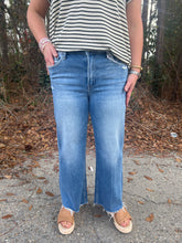 Load image into Gallery viewer, Flying Monkey High Rise Raw Hem Crop Slim Wide