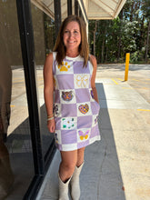 Load image into Gallery viewer, Sequin Tigers Checkered Tank Dress