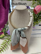 Load image into Gallery viewer, Double Bubble Chain Abstract Print Scarf Necklace