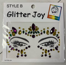 Load image into Gallery viewer, Mardi Gras Crystal Face Jewels