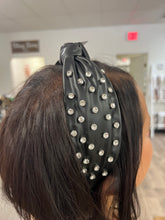 Load image into Gallery viewer, Leather Rhinestone Headband