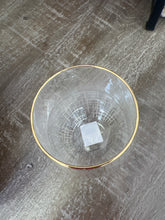 Load image into Gallery viewer, Stemless Gold Hatch Wine Glass