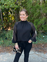Load image into Gallery viewer, Long Sleeve Top with Sequin Detail
