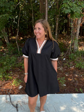 Load image into Gallery viewer, Solid short sleeve pullover mini dress