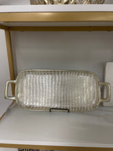 Load image into Gallery viewer, White and Gold Tray-Small