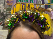 Load image into Gallery viewer, Mardi Gras Disco Ball Headband