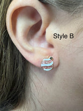 Load image into Gallery viewer, Pink Christmas Studs