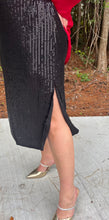 Load image into Gallery viewer, High Waisted Sequin Midii Skirt
