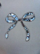 Load image into Gallery viewer, Sequin Bow Knit Sweater Vest