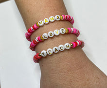 Load image into Gallery viewer, Blissful Beads Clay Valentines Bracelets