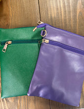 Load image into Gallery viewer, Fleur De Lis Mardi Gras Sequin Crossbody Bag