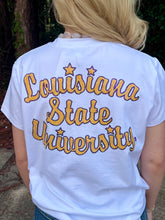 Load image into Gallery viewer, Sequin Front And Back Vintage Tiger/ Louisiana State University Top