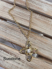 Load image into Gallery viewer, CK Designs Luxe Stone Cross