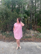 Load image into Gallery viewer, SY1077 Button Down Washed Twill Shirt Dress