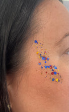 Load image into Gallery viewer, Red, Gold, and Blue Glitter