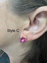 Load image into Gallery viewer, Pink Christmas Studs
