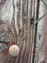 Load image into Gallery viewer, Jade Beaded Necklace with Charm