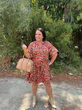 Load image into Gallery viewer, D21717 Dress with pattern and smocking on shoulder