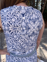 Load image into Gallery viewer, Woven Print Set with Wide Leg pants and top with back buttons