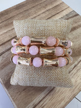Load image into Gallery viewer, Set of 3 Natural Stone Stretch Bracelets
