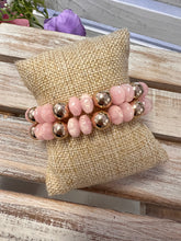 Load image into Gallery viewer, Beaded Stretch Bracelets Set of 2