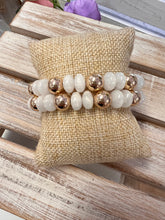 Load image into Gallery viewer, Beaded Stretch Bracelets Set of 2