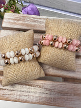 Load image into Gallery viewer, Beaded Stretch Bracelets Set of 2
