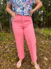 Load image into Gallery viewer, Judy Blue- Tummy Control Garment Dyed Wide Crop Denim
