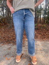 Load image into Gallery viewer, Flying Monkey High Rise removable single cuff crop straight