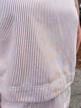 Load image into Gallery viewer, Oatmeal Striped Tank and Skort Set