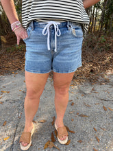 Load image into Gallery viewer, Risen Easy Band Slouchy Front Tie Detail Shorts