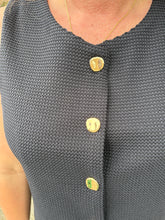 Load image into Gallery viewer, Solid sleeveless knit jacket and short set featuring textured knit finish.