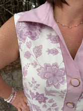 Load image into Gallery viewer, Collar Neck Sleeveless Floral Shift Dress