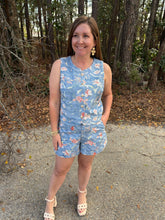 Load image into Gallery viewer, Botanical Print High Waisted Short and Top Set