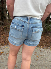 Load image into Gallery viewer, Risen- Slouchy Shorts with Flap Back Pockets
