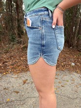 Load image into Gallery viewer, Risen- High Rise Round Hem Shorts