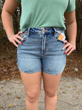 Load image into Gallery viewer, Risen- High Rise Round Hem Shorts