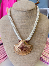 Load image into Gallery viewer, Rope Necklace with Beach Charm