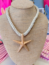 Load image into Gallery viewer, Rope Necklace with Beach Charm