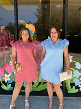 Load image into Gallery viewer, D22902 Chambray Quilted texture Dress