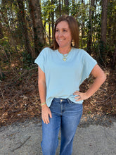 Load image into Gallery viewer, Capped Sleeve Mineral Wash T-shirt