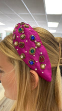 Load image into Gallery viewer, Multi Colored Jeweled Statement Headband