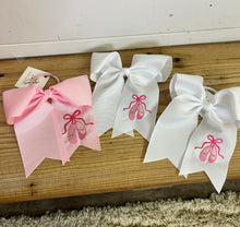 Load image into Gallery viewer, Avery&#39;s Accents Ballet Slipper Bow on Pony Tail