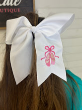 Load image into Gallery viewer, Avery&#39;s Accents Ballet Slipper Bow on Pony Tail