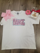 Load image into Gallery viewer, Avery's Accents Dance tee with Bow