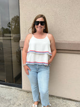 Load image into Gallery viewer, SY6940 Double Lined Woven Cami with Ric Rac Trim