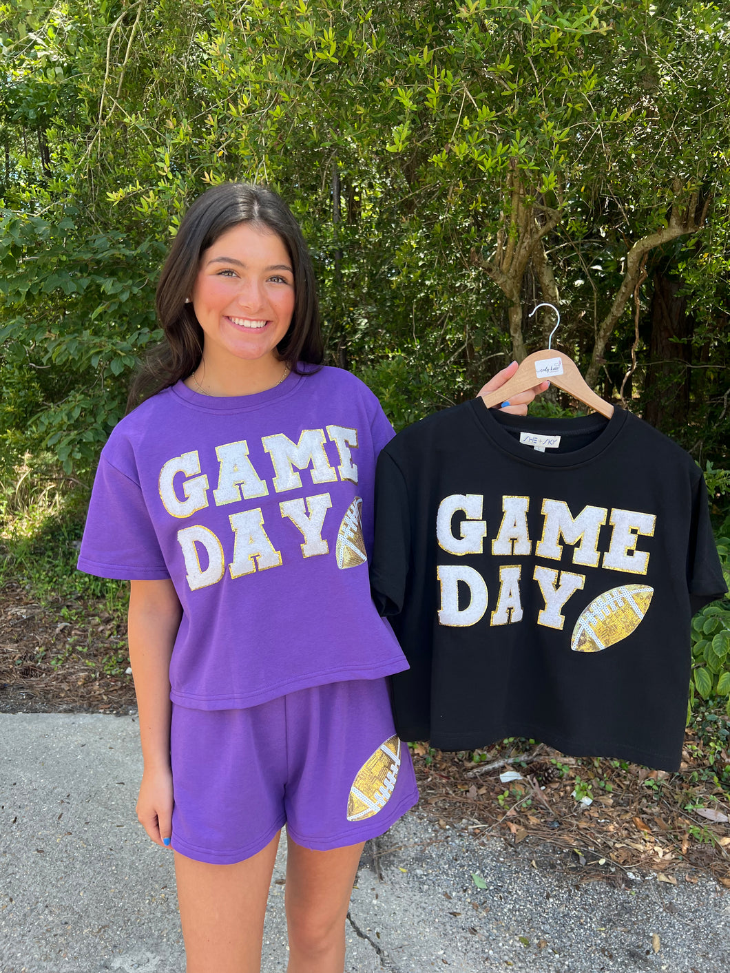 SY6735-T Game Day Football Patch Top